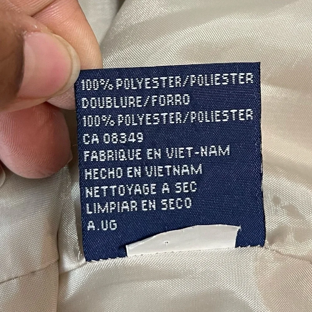 Vintage Evan Picone Blazer Sz 14 One Button Front Beige color - Picture 15 of 16